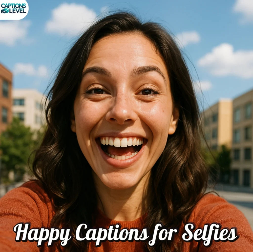Happy Captions for Selfies
