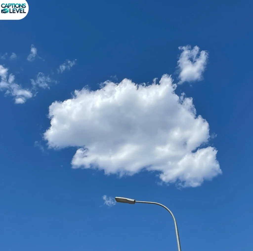 Blue Sky and Cloud Captions for Instagram