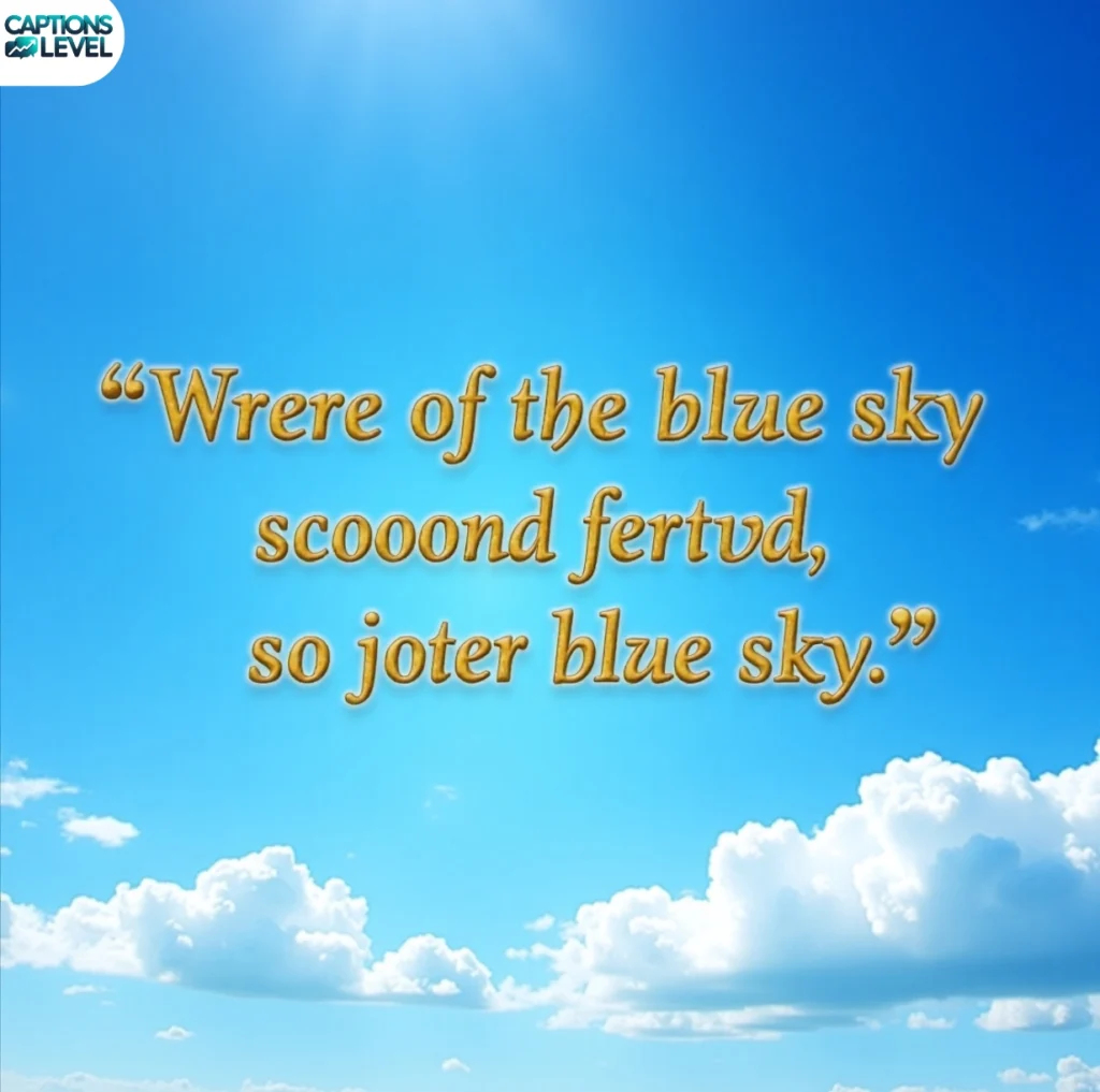 Famous Quotes About the Blue Sky
