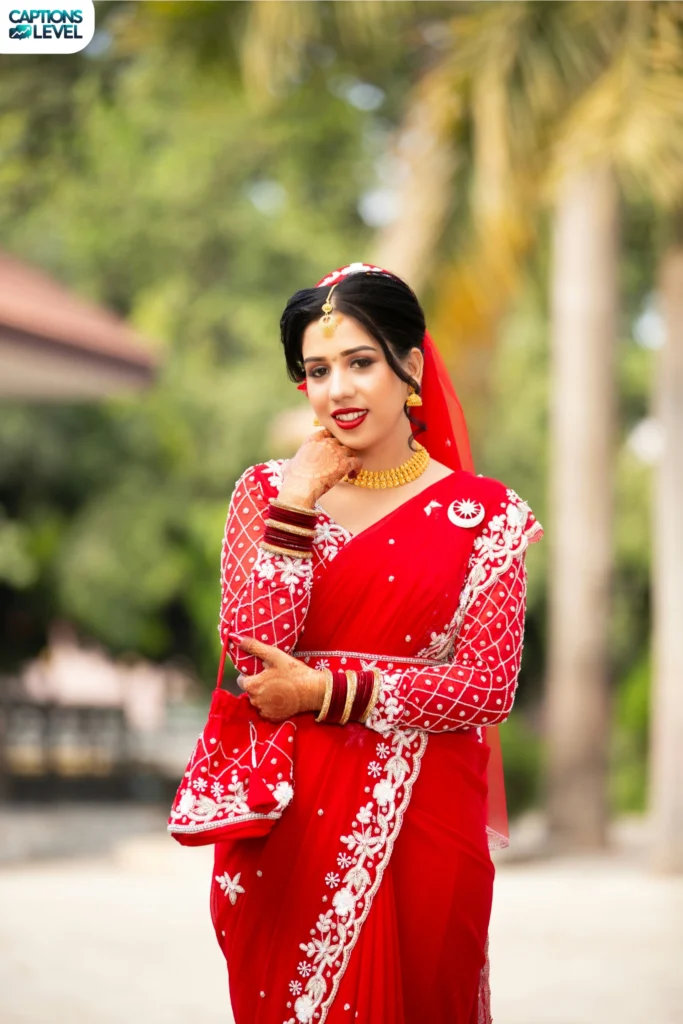 One Word Saree Captions for a Bold Statement