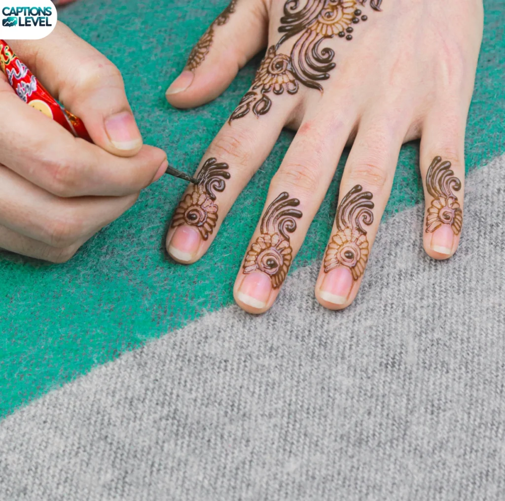 Perfect Mehndi Captions for Brides