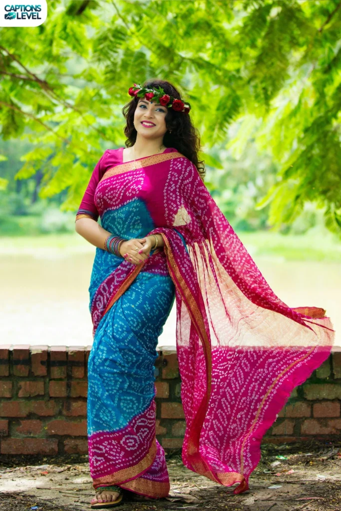 Pinterest-Style Saree Captions for Instagram