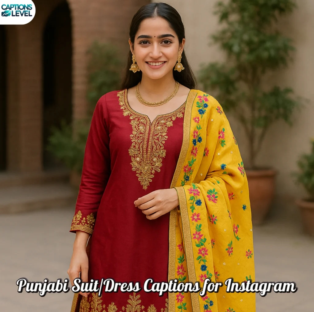 Punjabi Suit/Dress Captions for Instagram