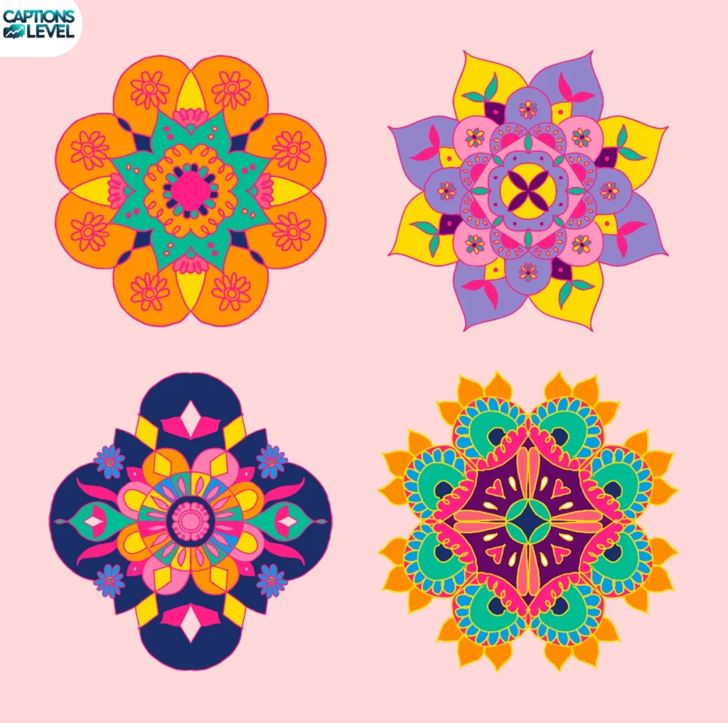 Rangoli Captions for Instagram in Hindi