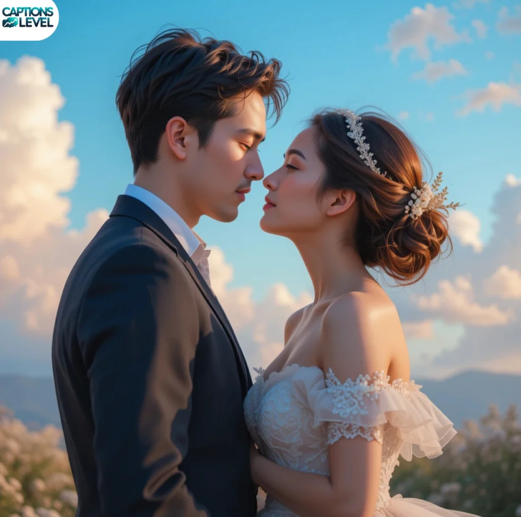 Romantic Blue Sky Captions for Couples