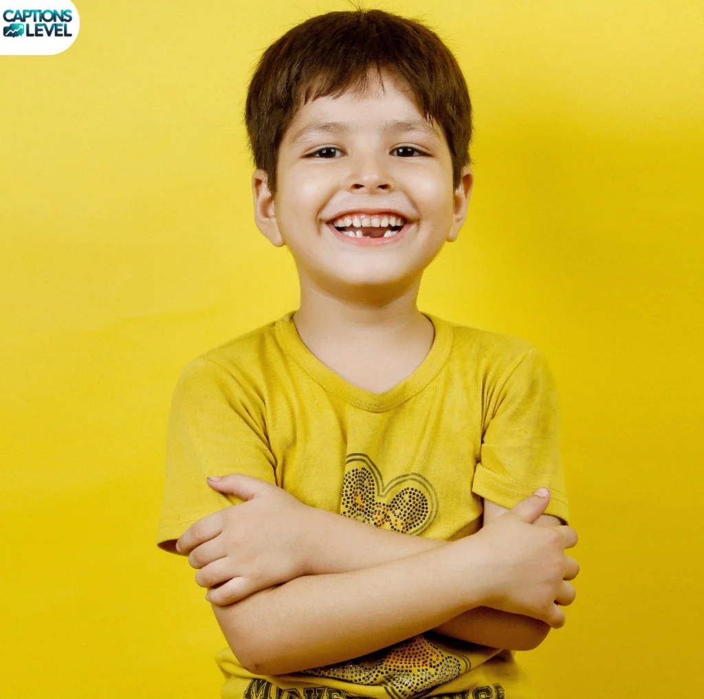Smile Captions for Boys