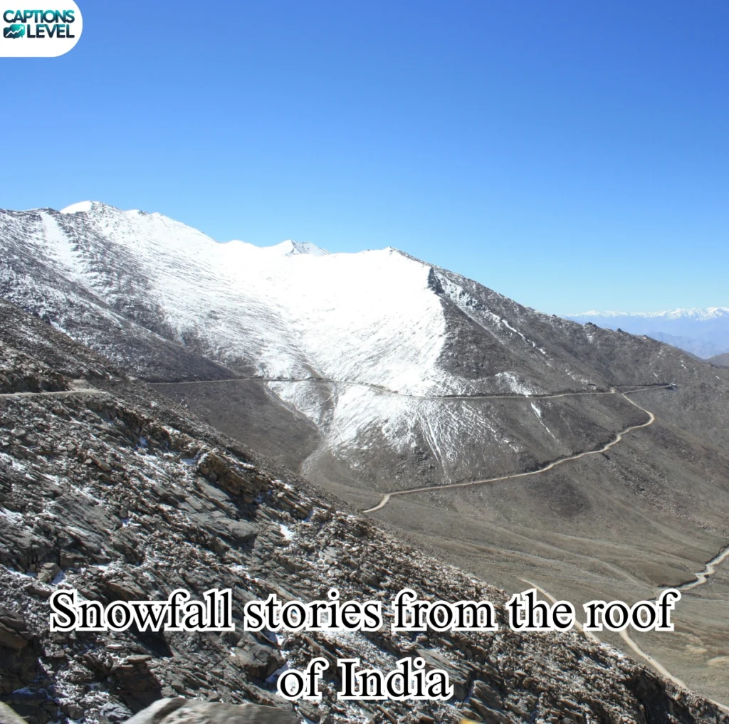 Snowy Leh Ladakh Captions