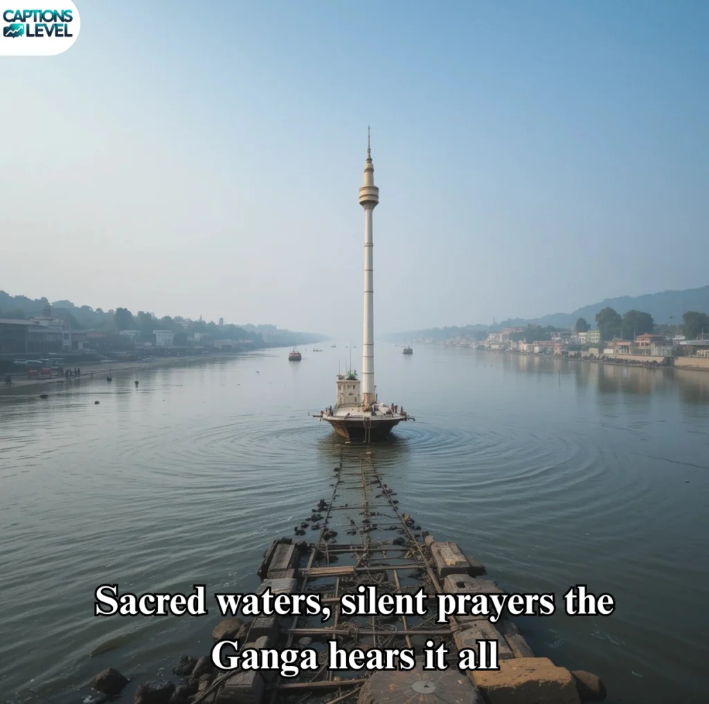 Spiritual Ganga River Captions