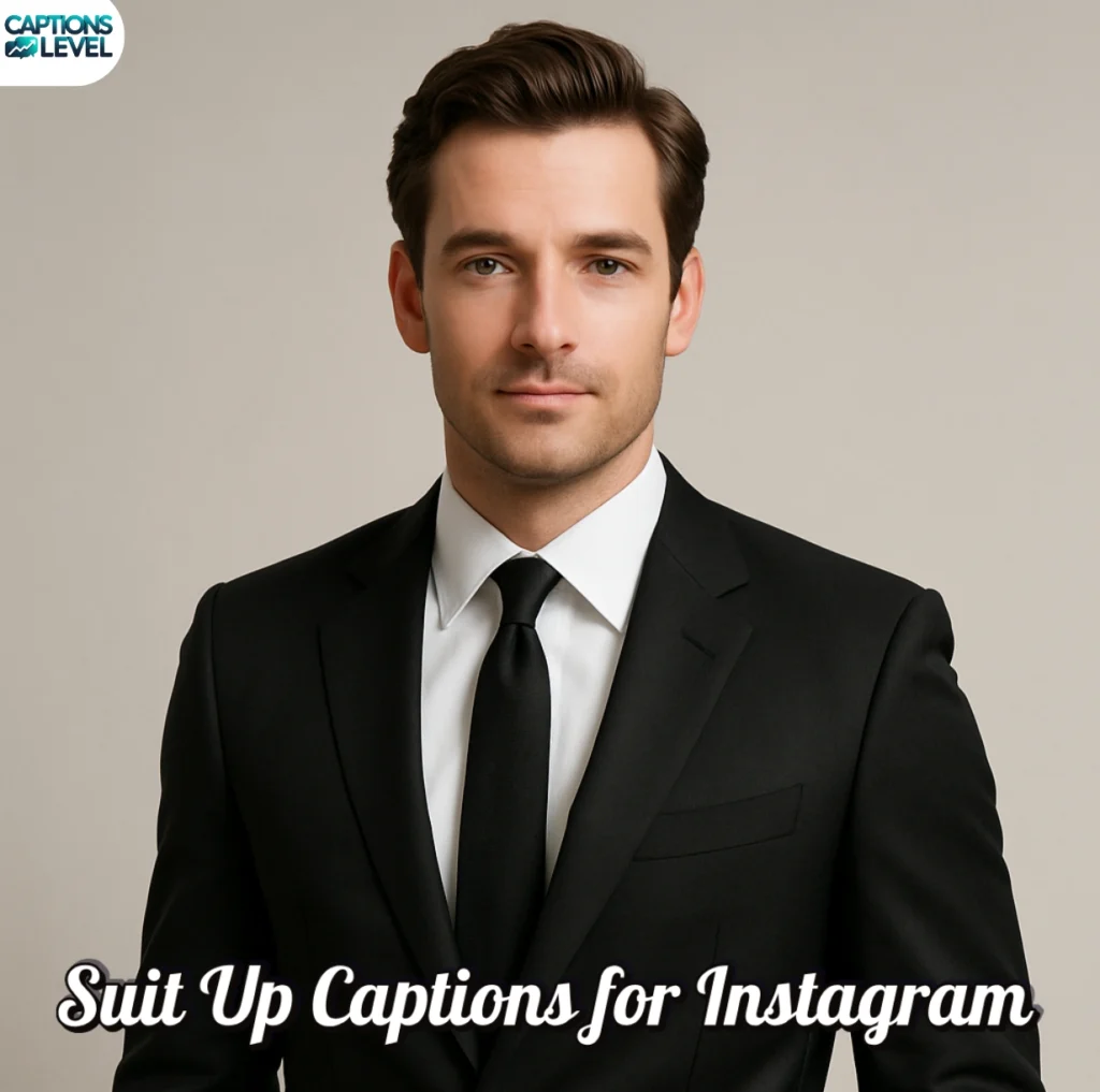 Suit Up Captions for Instagram