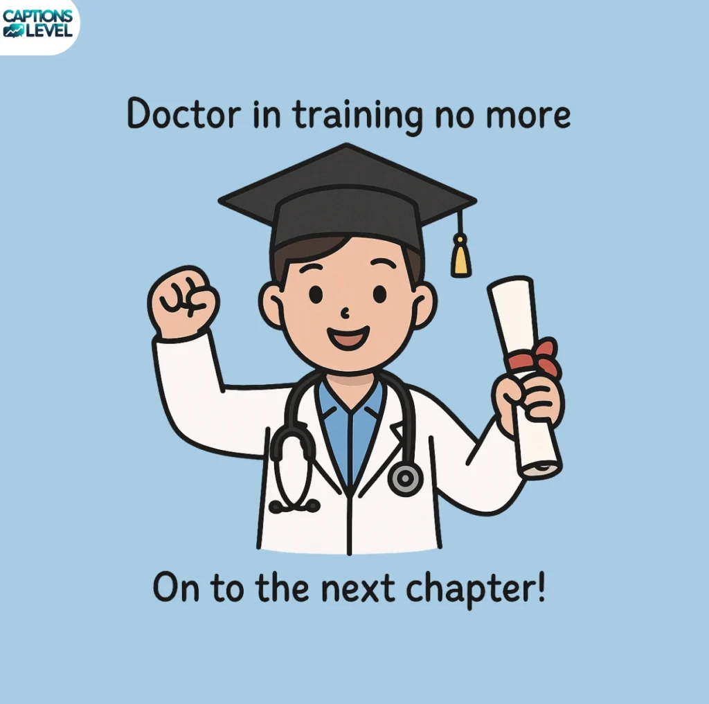 Cute Doctor Graduation Captions
