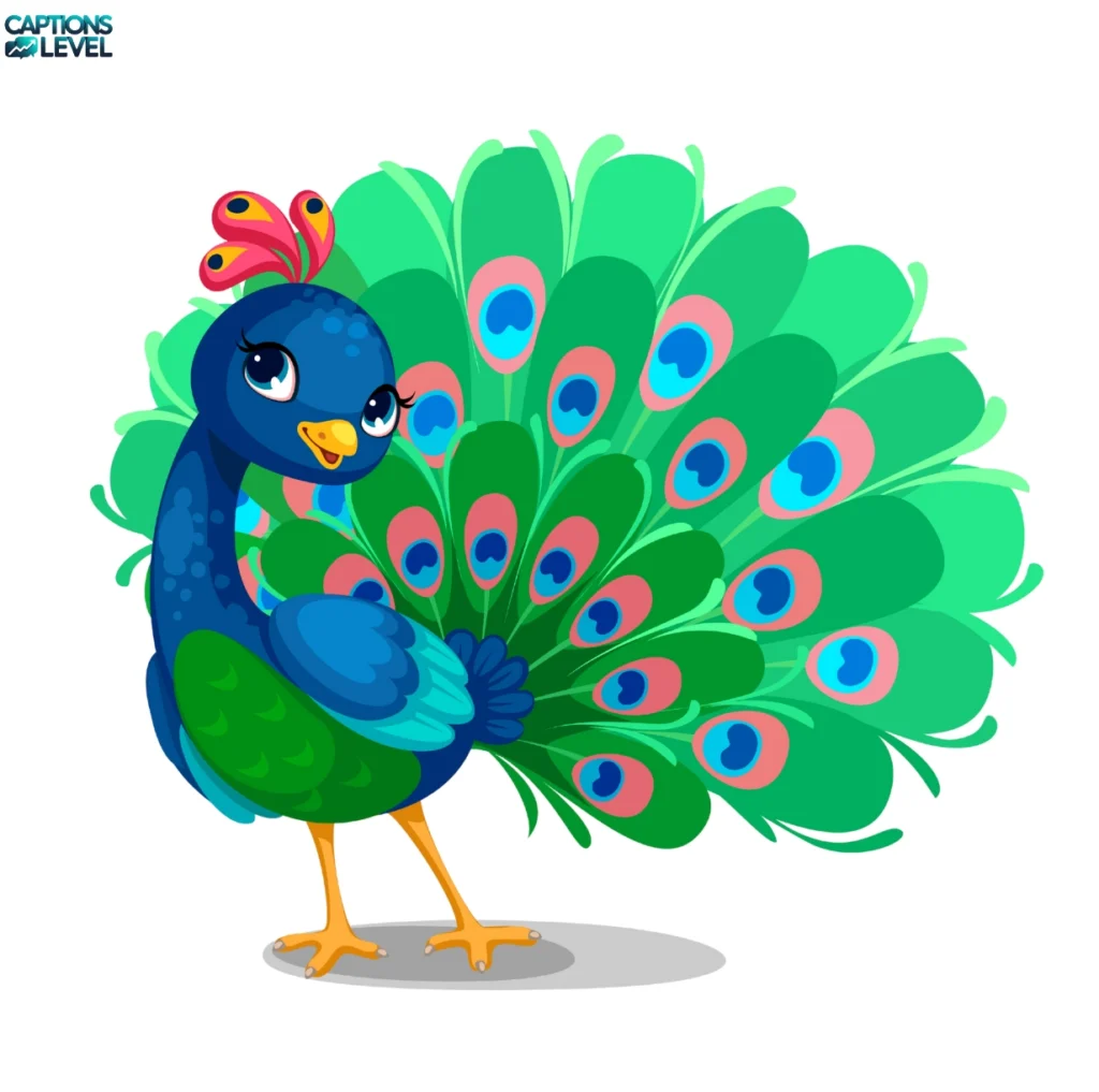 Cute Peacock Captions For Instagram