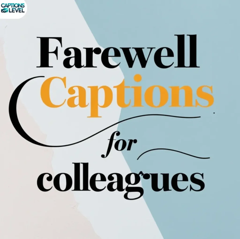 Farewell Captions for Instagram for Colleagues