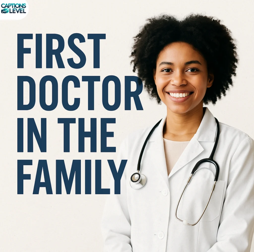 First Doctor in the Family Captions