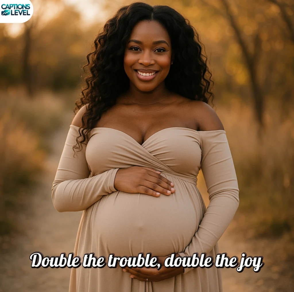 Instagram Captions for Maternity Photos for Twins