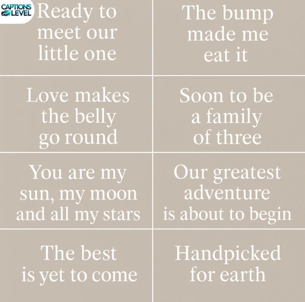 Maternity Photoshoot Captions